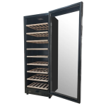 Acalava ALWC-107PW 107瓶 櫸木架特凍恆溫壓縮帶風冷觸摸屏LCD顯示雙層中空透明玻璃門酒櫃